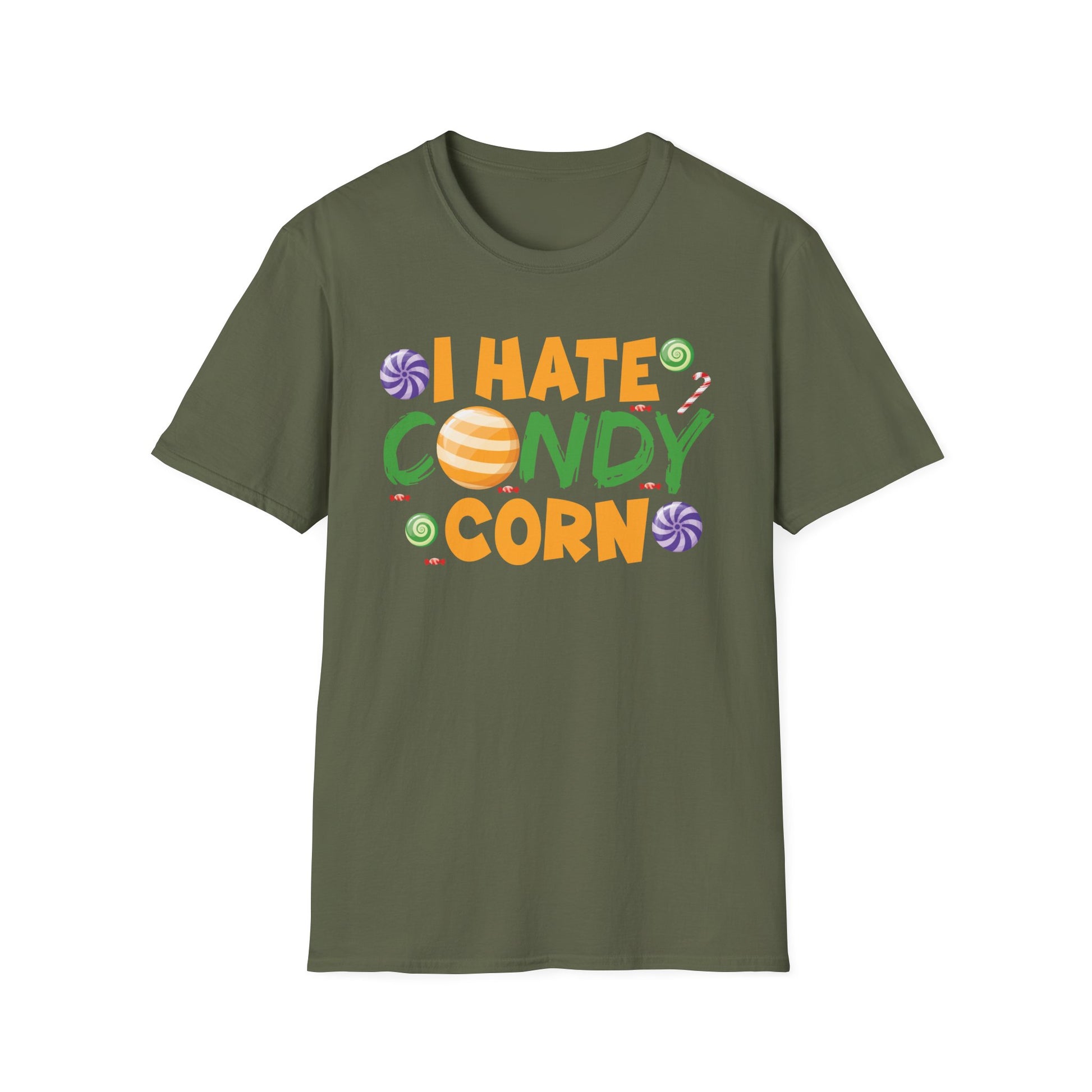 I Hate Candy Corn T-Shirt — Funny Halloween Anti-Candy Tee