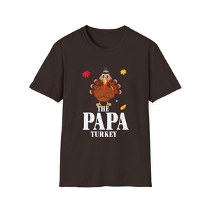 Funny Thanksgiving  'The Papa Turkey' Unisex Tee  Unisex T-Shirt