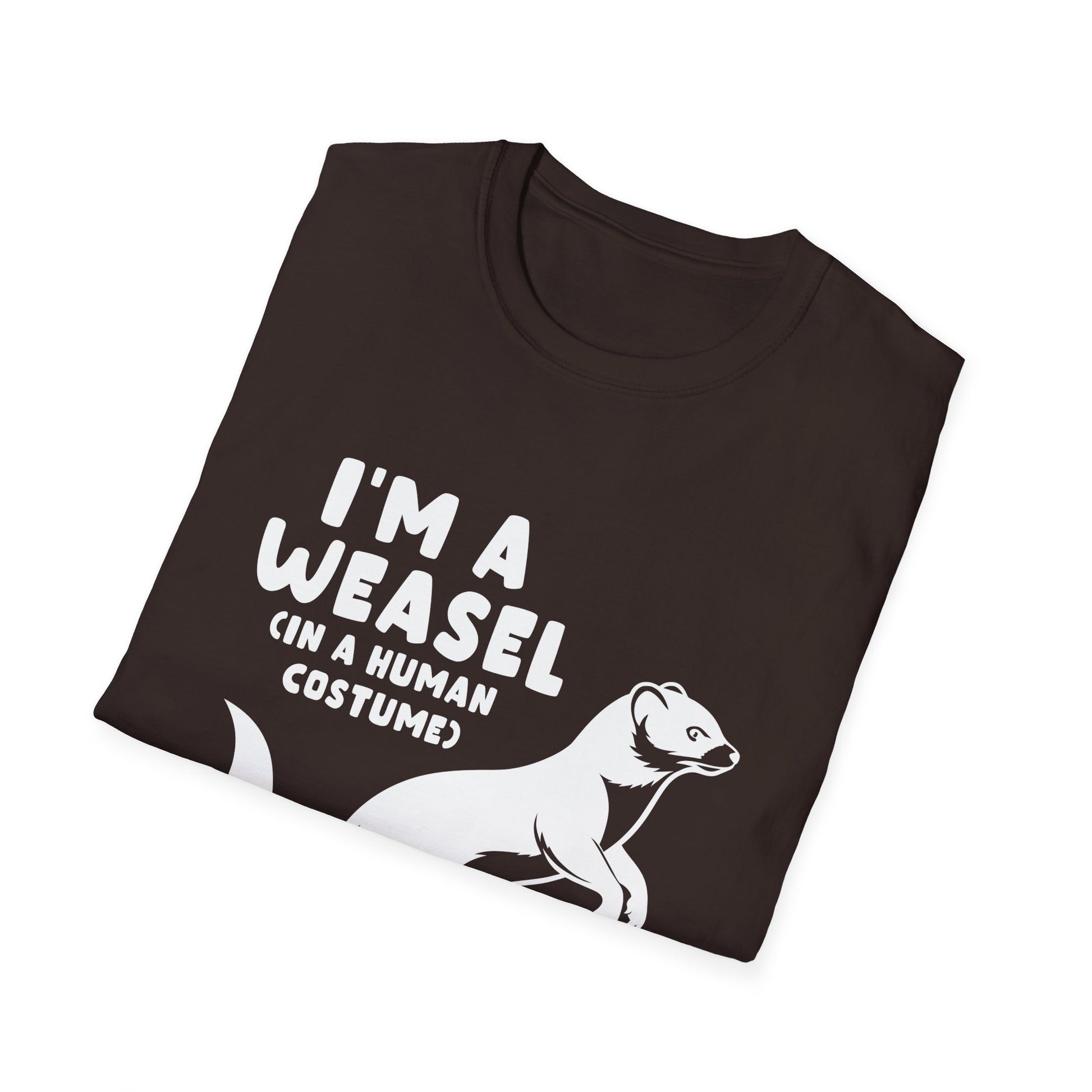 Weasel Costume Funny Halloween Cute Graphic T-Shirt-productor-mockup