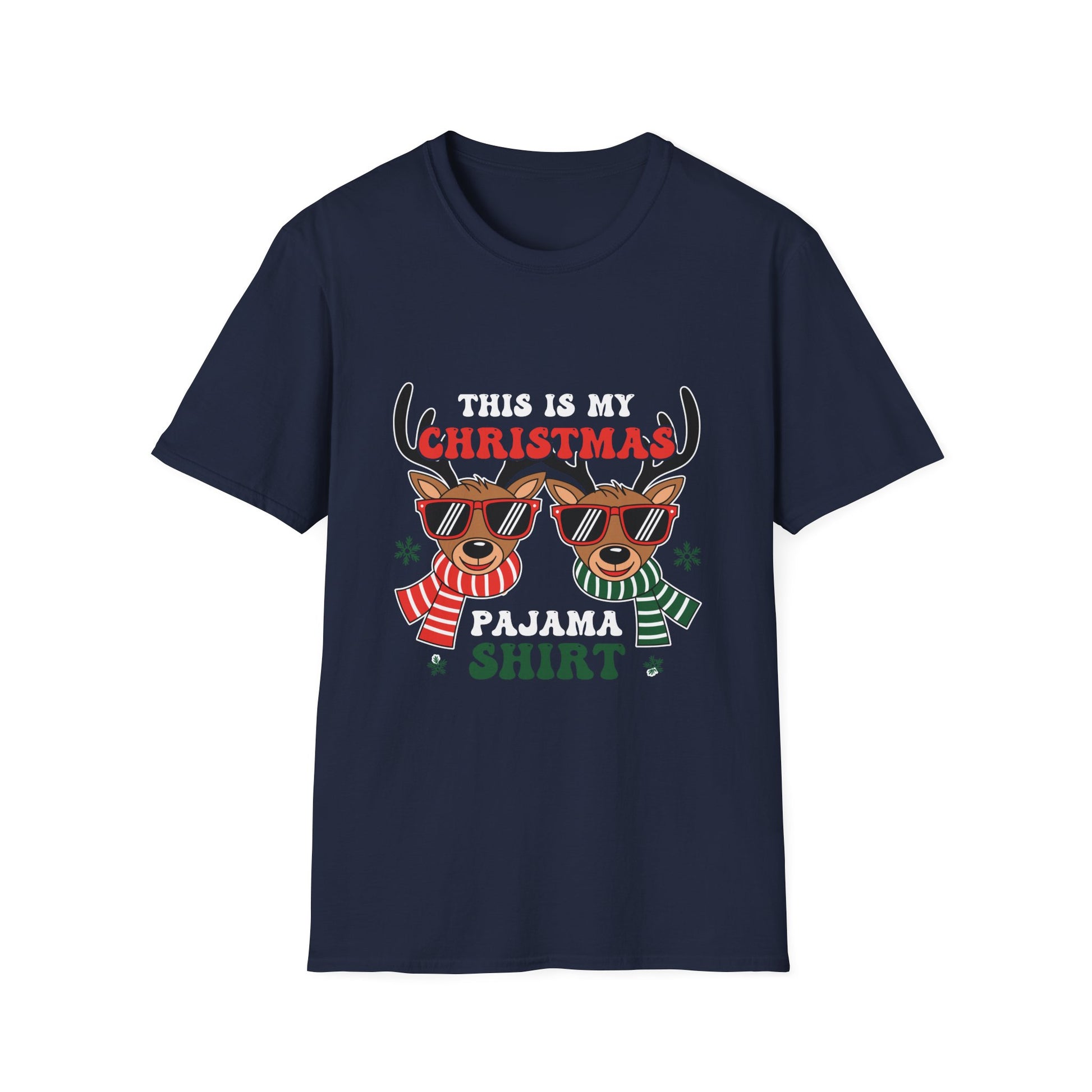 Funny Christmas Pickleball Lover This Is My Christmas Pajama Unisex Softstyle T-Shirt