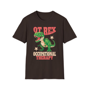 OT Rex Occupational Therapy T-Shirt — Cute Dino OT Tee for Therapists & Students
