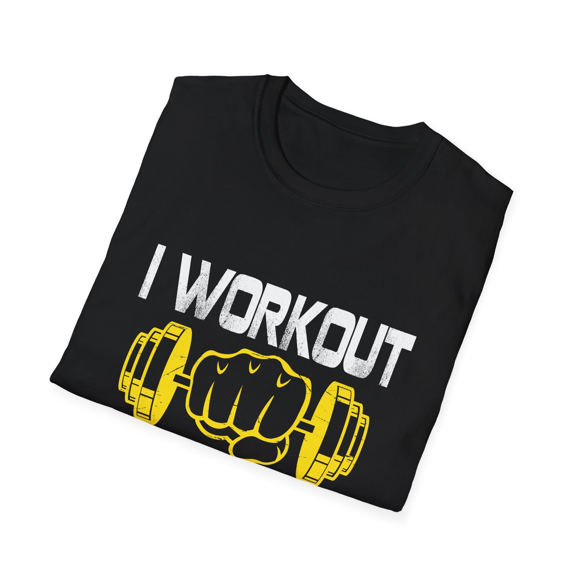I Workout Because I'm Ugly - Funny Saying Gym