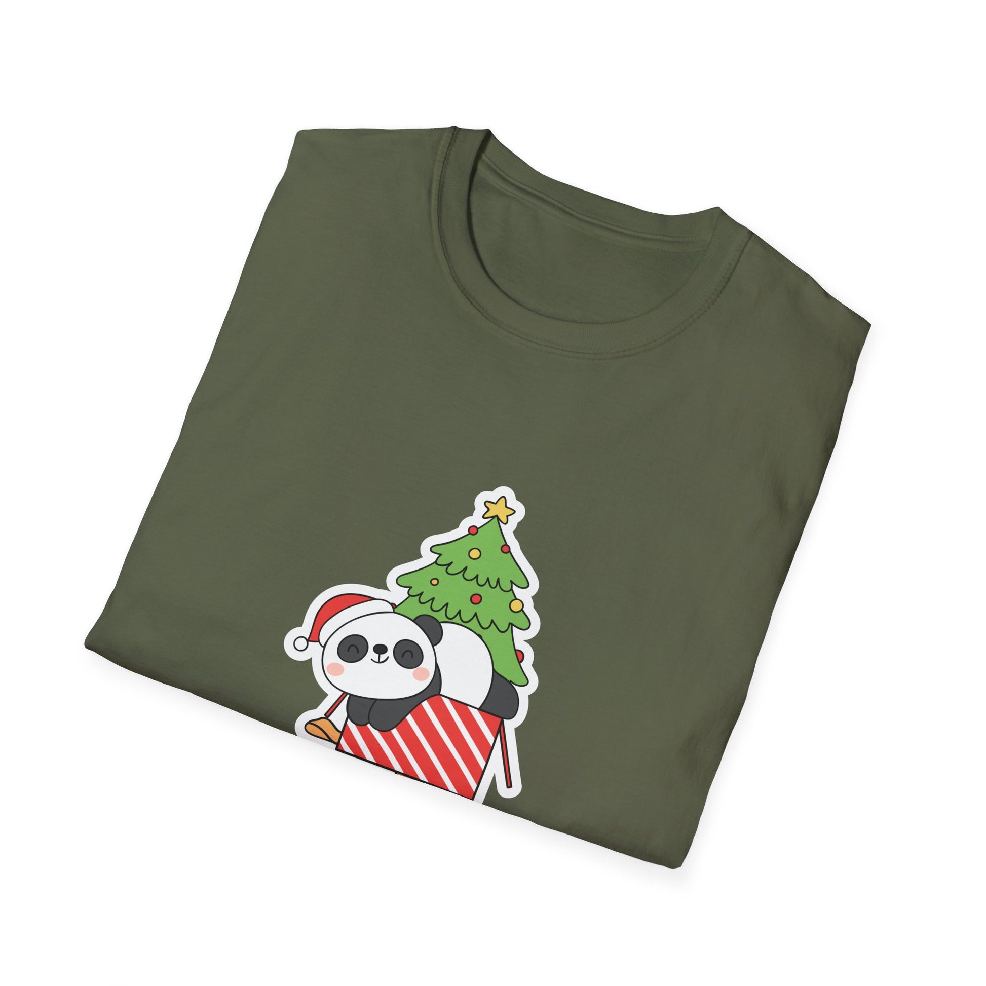 Christmas Panda T-Shirt — "Have a Panda-stic Christmas" Holiday Tee