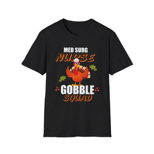 Med Surg Nurse Gobble Squad Thanksgiving T-Shirt