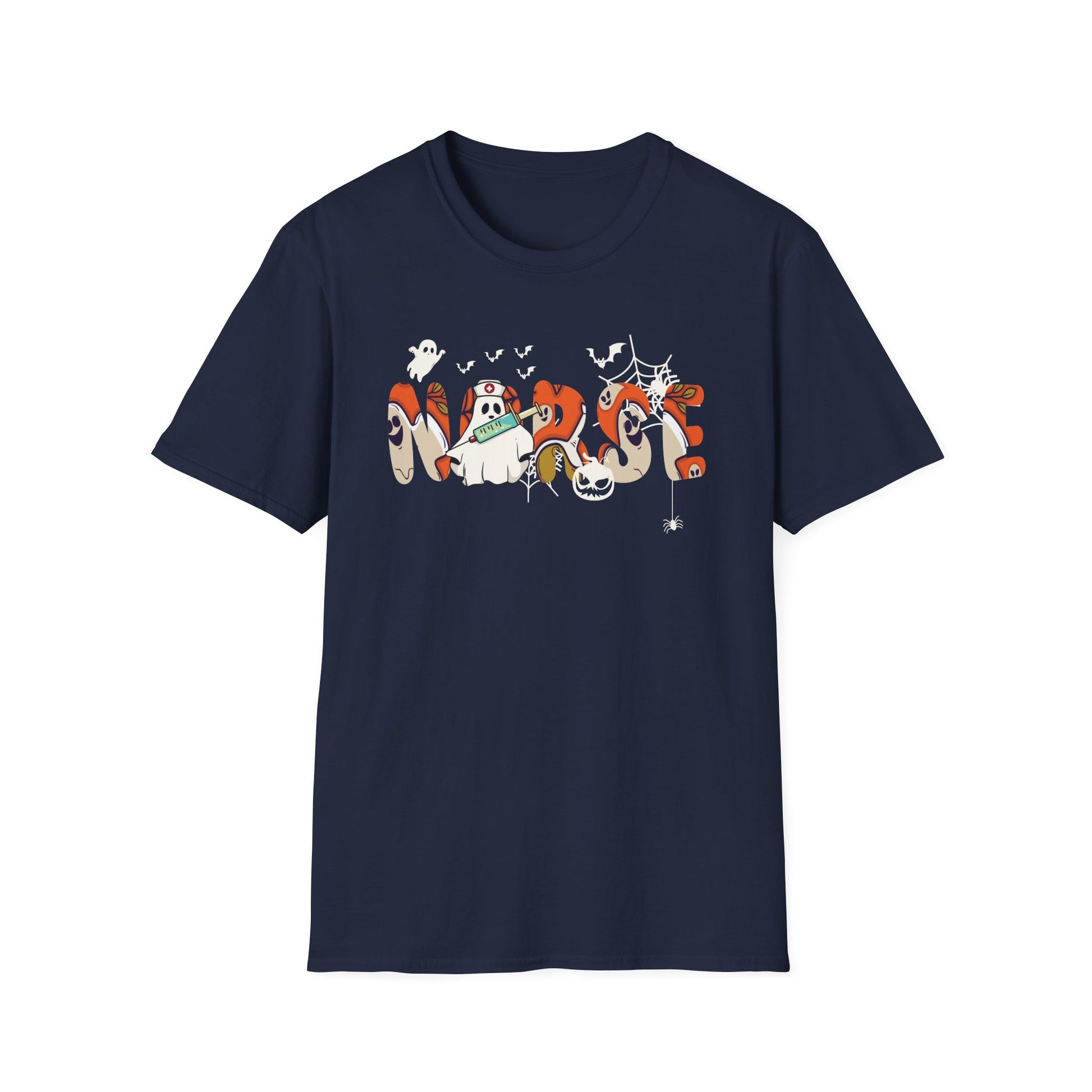 Halloween Spooky Moose T-Shirt — Cute Ghost & Pumpkin Costume Graphic Tee