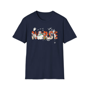 Halloween Spooky Moose T-Shirt — Cute Ghost & Pumpkin Costume Graphic Tee