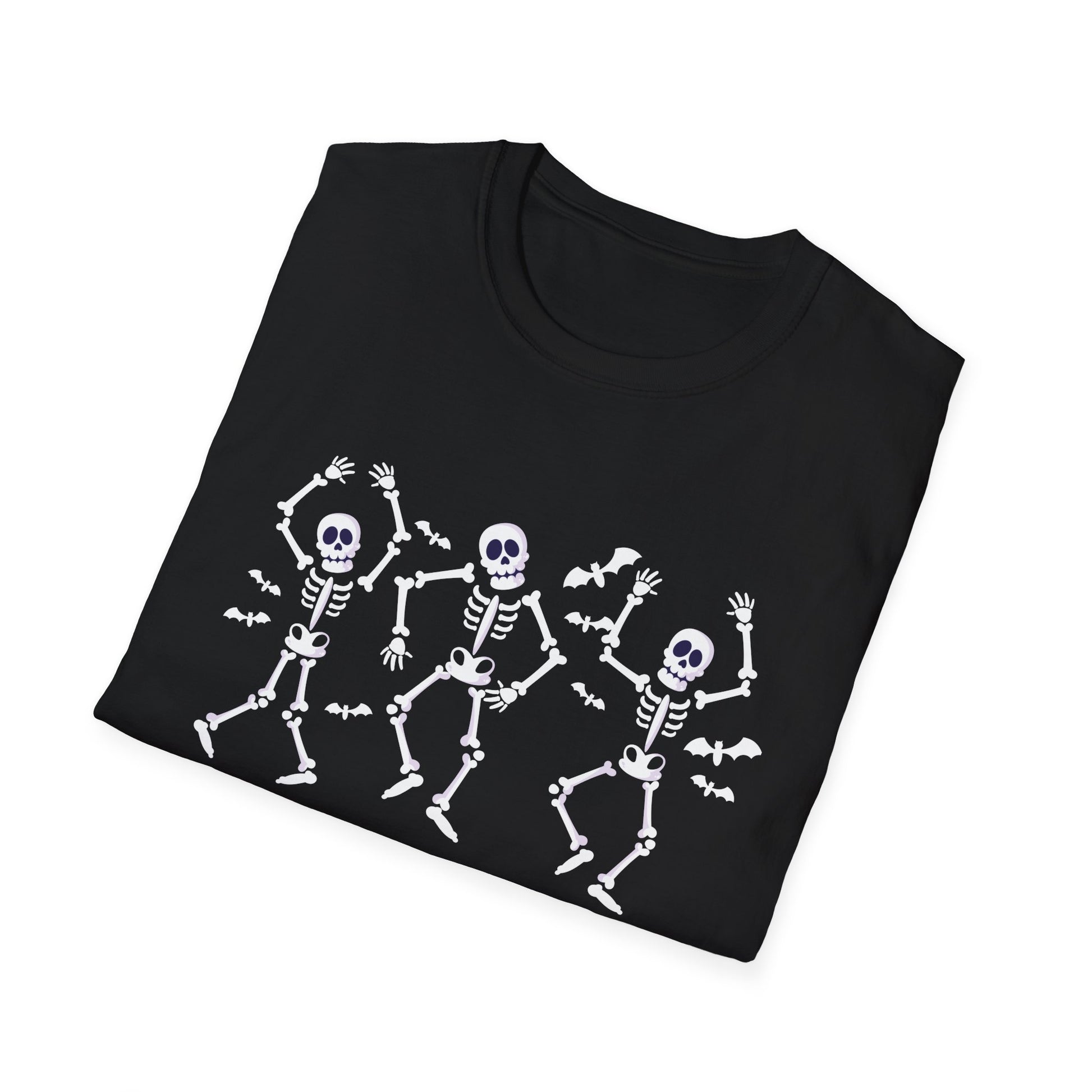 Dancing Skeletons T-Shirt — Cute Halloween Skeleton Dance Tee