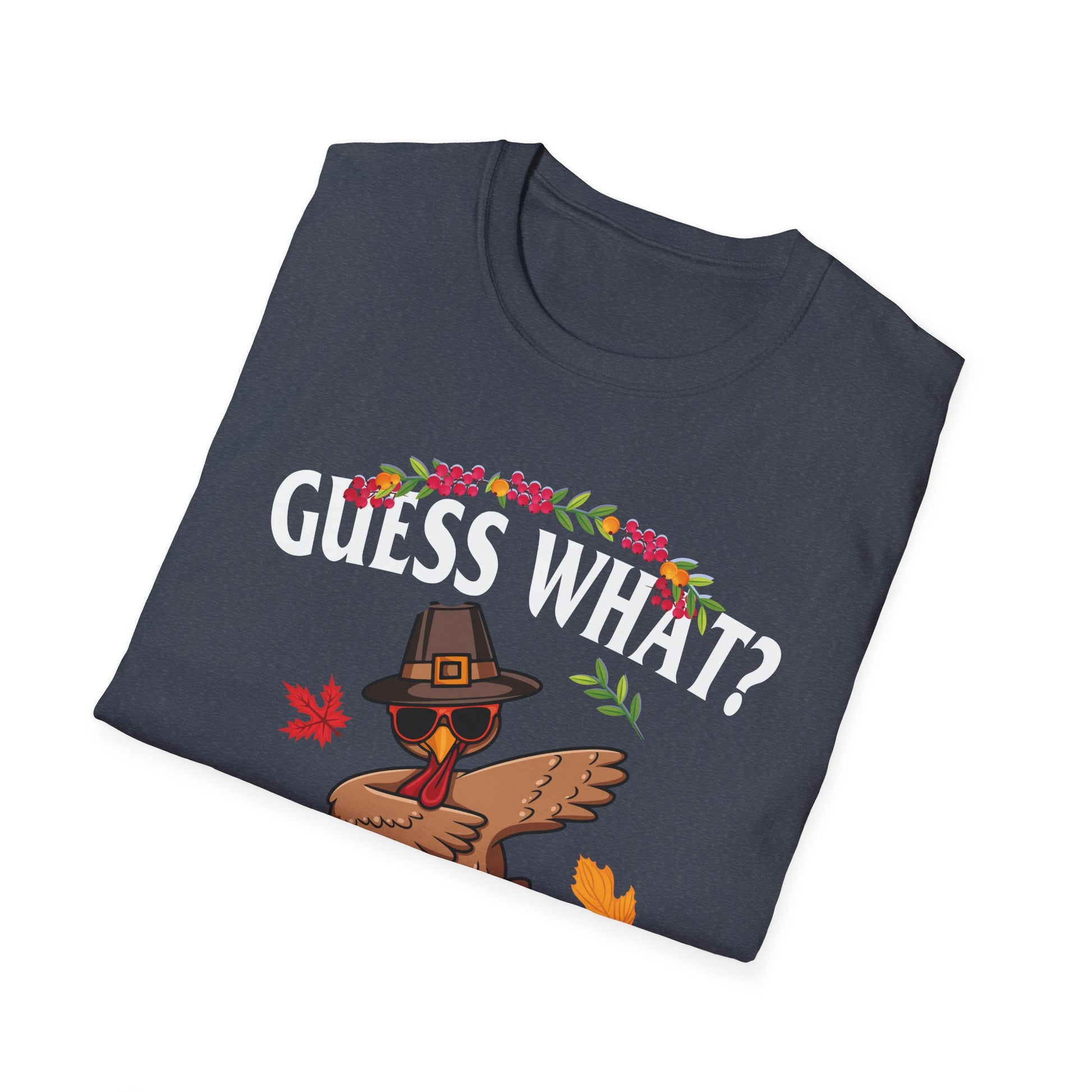 Funny Thanksgiving"Guess What? Turkey Butt" Pilgrim Turkey Holiday Tee  Unisex T-Shirt