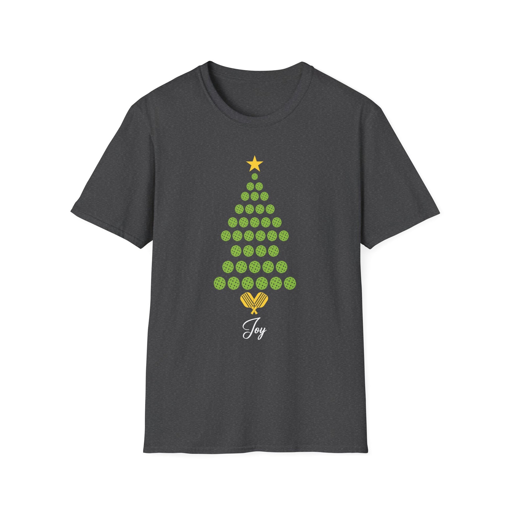 Christmas Pickleball Design_ Christmas Tree Unisex T-Shirt