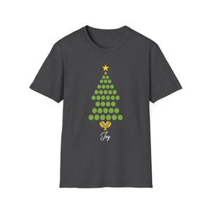 Christmas Pickleball Design_ Christmas Tree Unisex T-Shirt