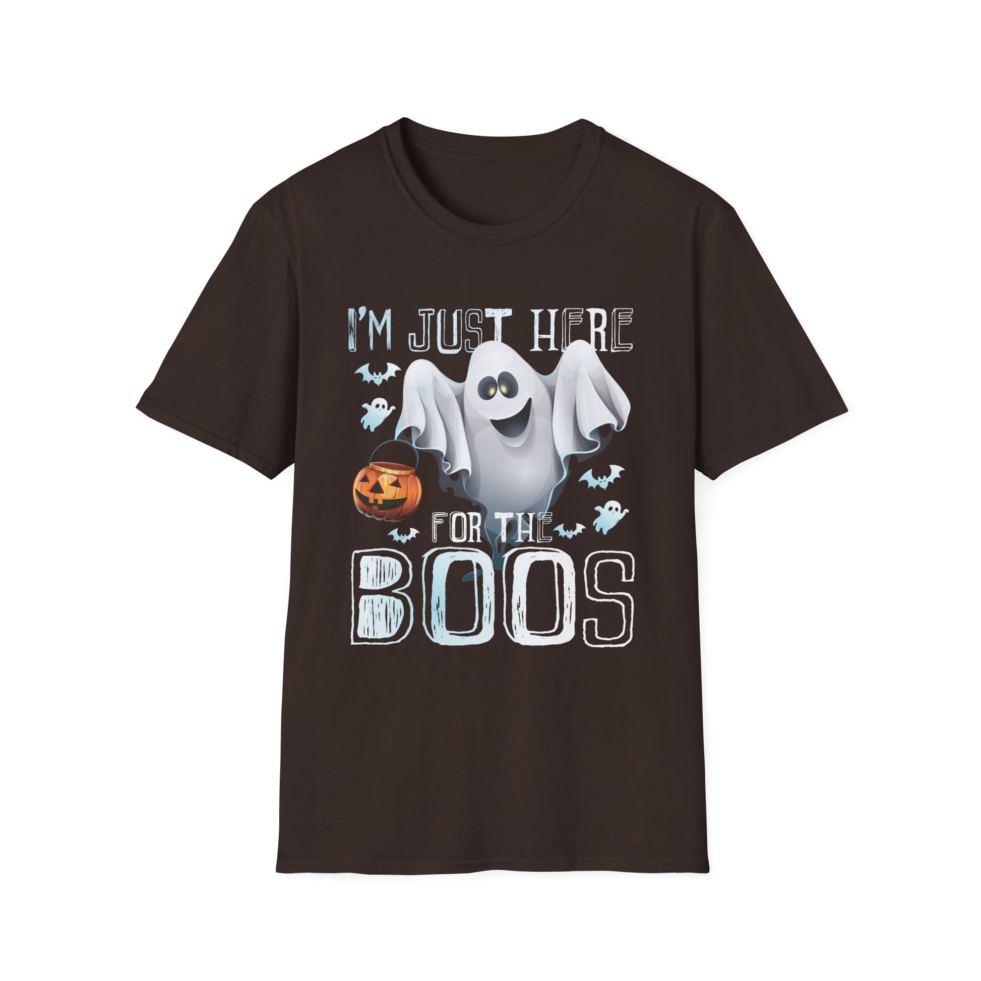 Just Here For The Boos Halloween Costume Funny Halloween Tee Unisex Softstyle T-Shirt