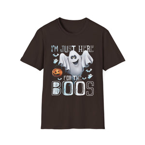 Just Here For The Boos Halloween Costume Funny Halloween Tee Unisex Softstyle T-Shirt