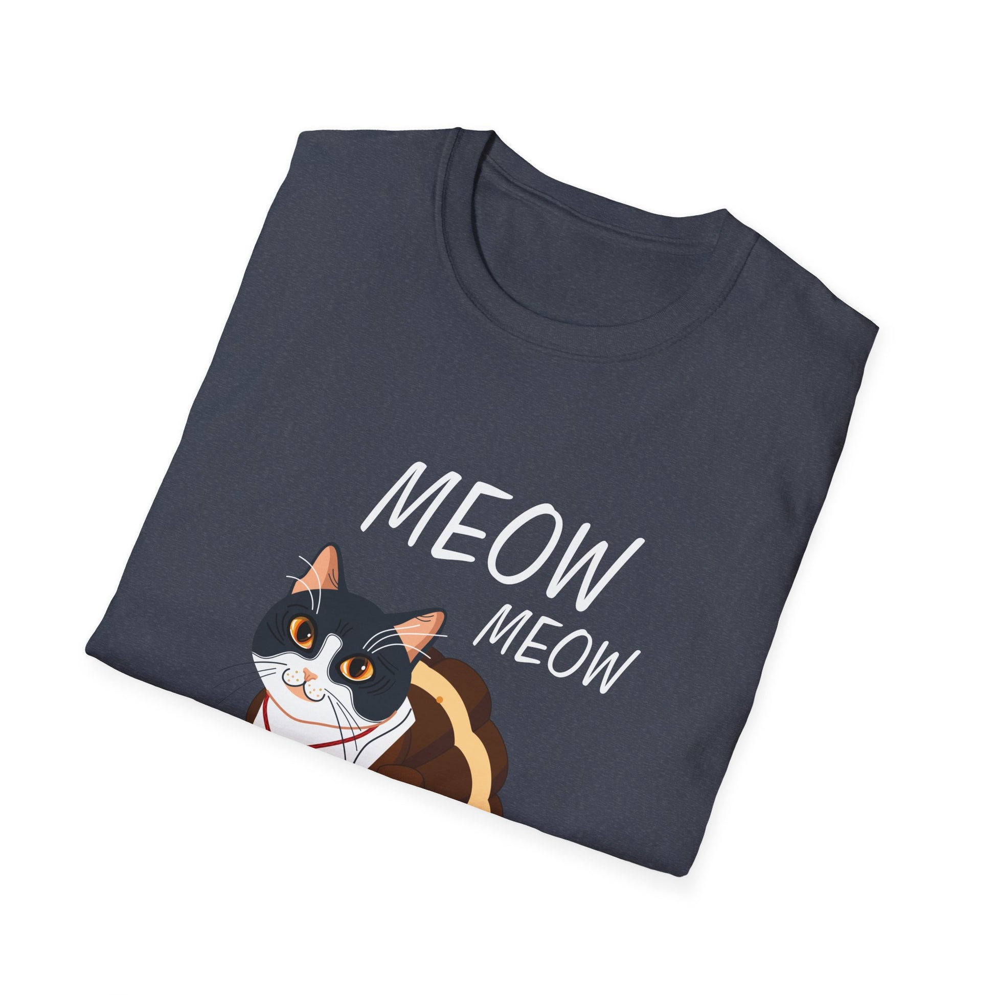 Cute Cat Meow Unisex Softstyle T-Shirt