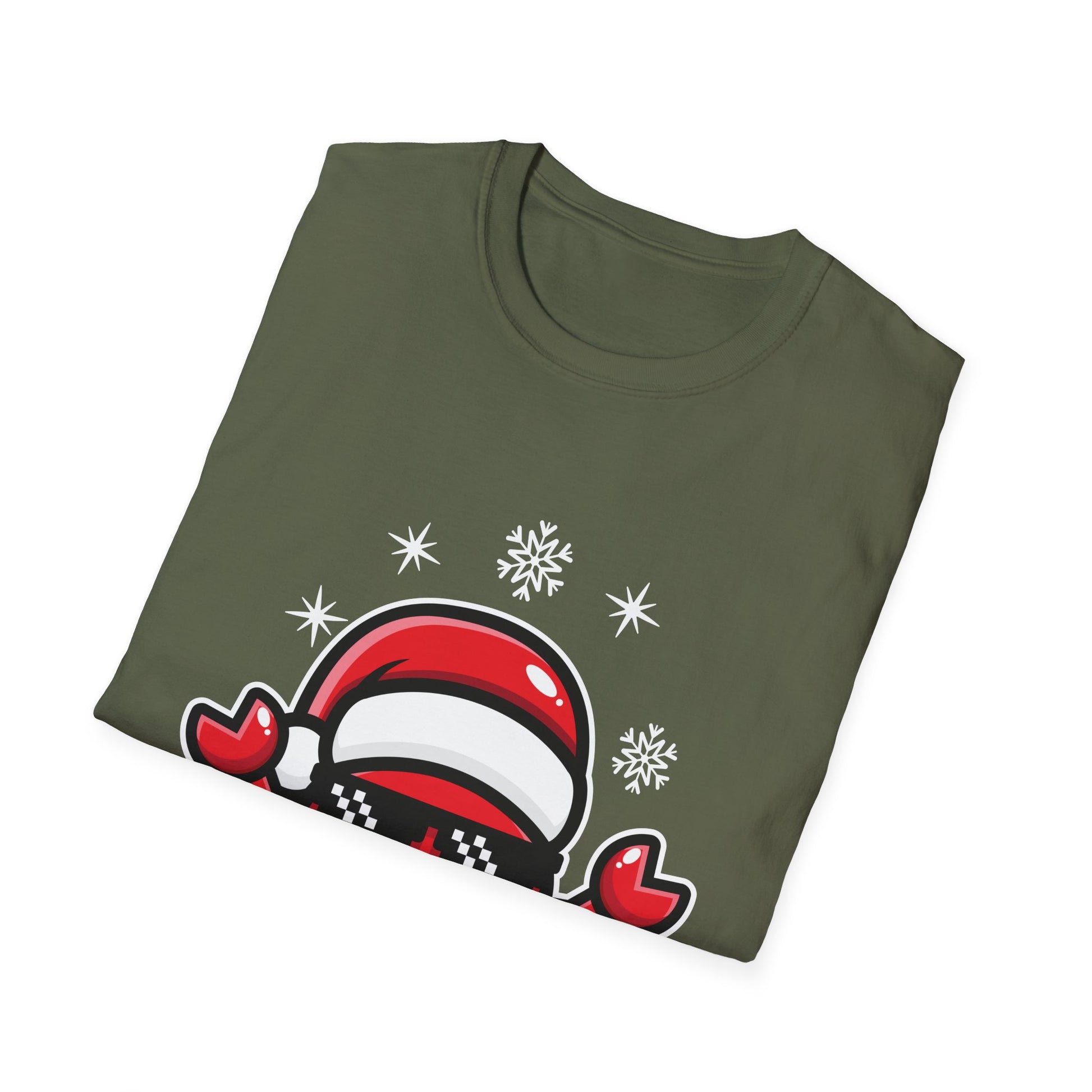 Christmas Crab Santa Hat Ugly Christmas Sweater Unisex T-Shirt