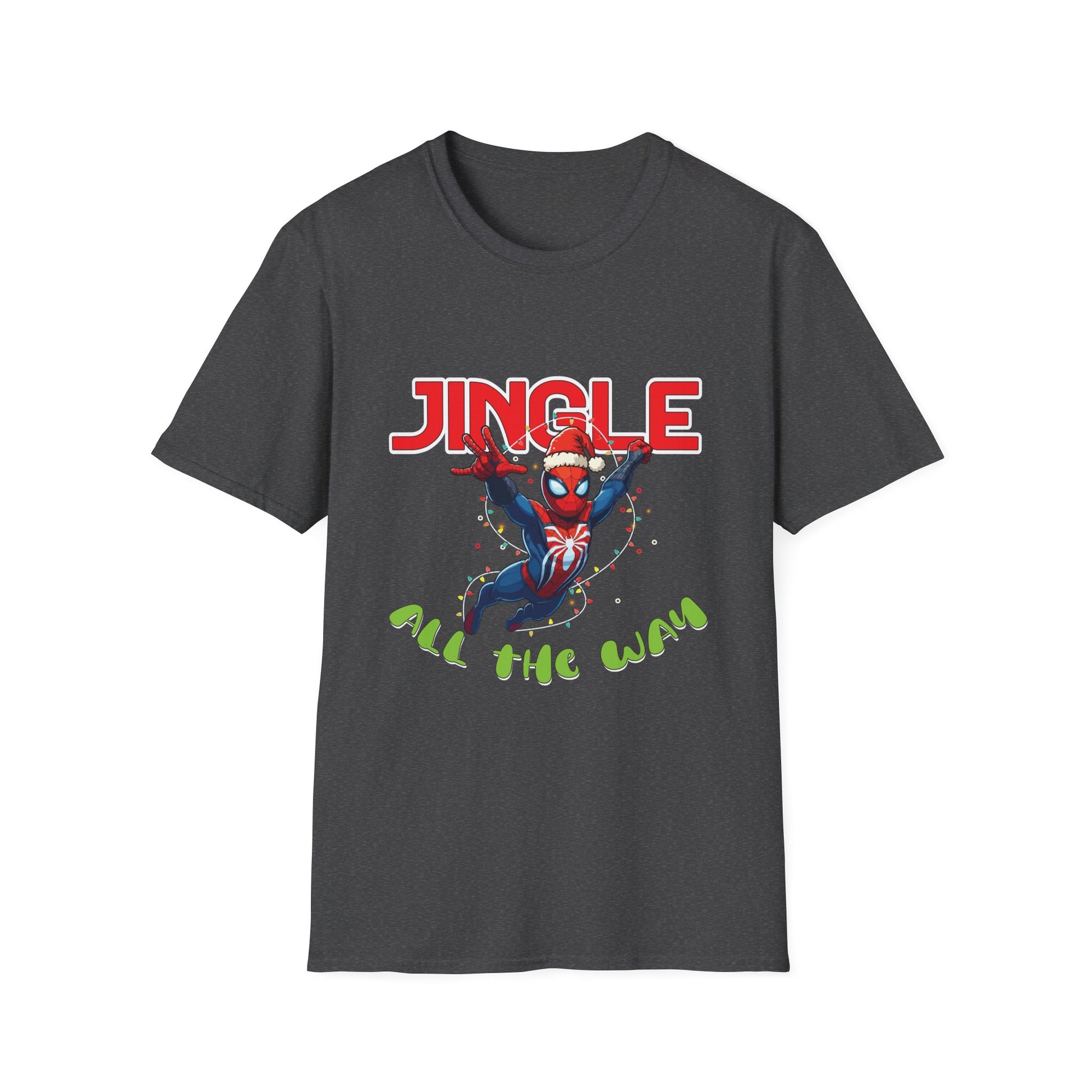 Christmas Spider-Hero T-Shirt — "Jingle All the Way" Holiday Tee