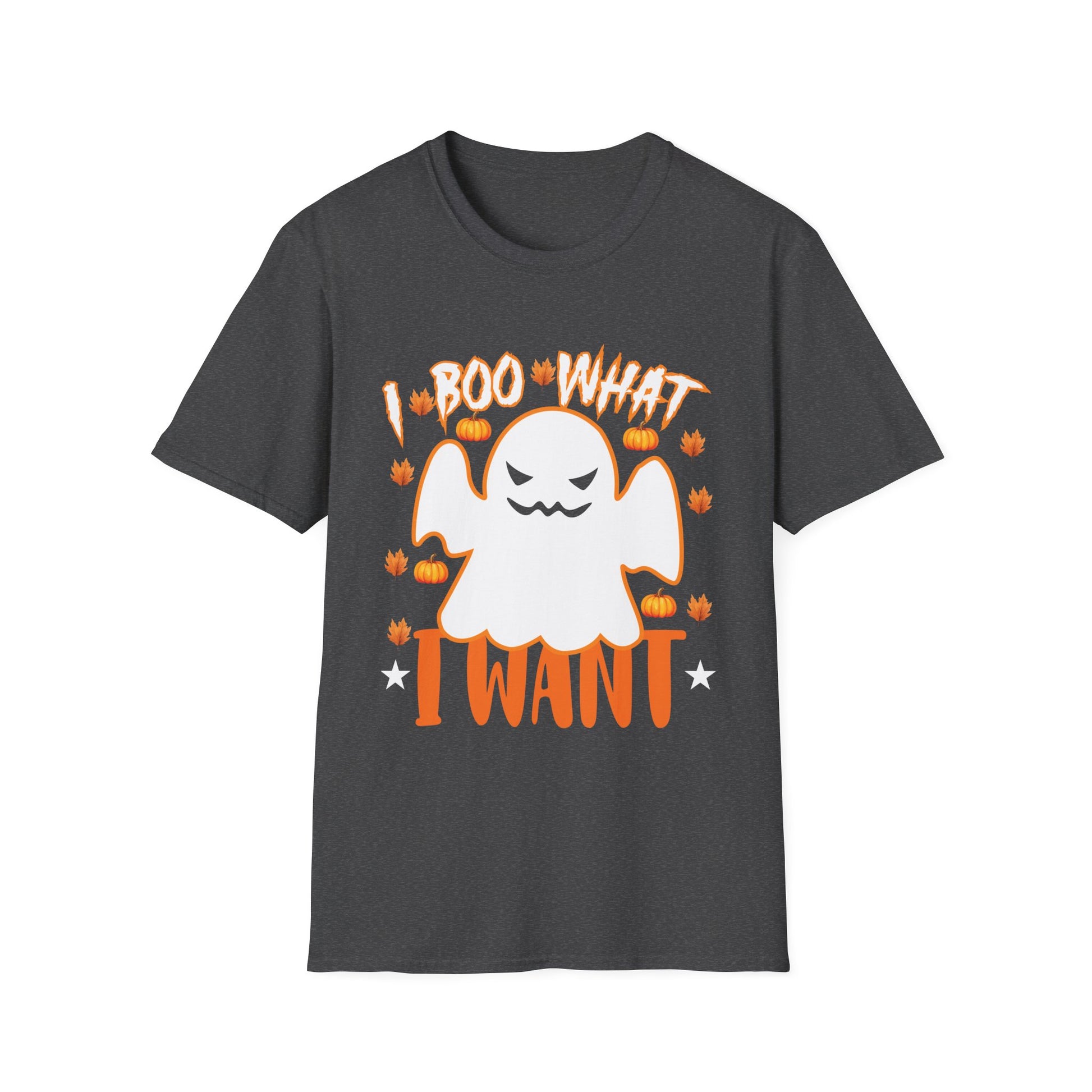 Halloween Ghost T-Shirt — "Boo What I Want" Cute Spooky Tee