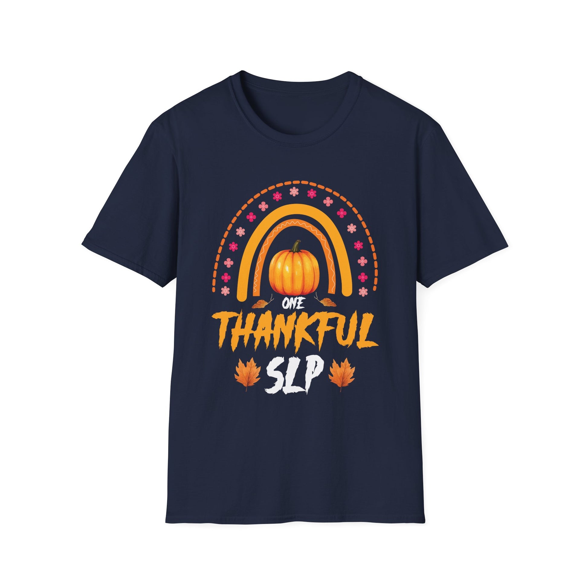 Thankful SLP T‑Shirt — One Thankful SLP Fall Pumpkin Speech Therapist Tee