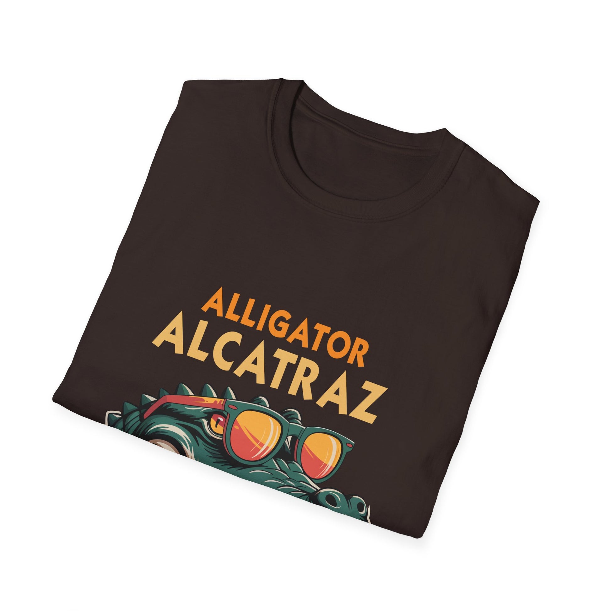 Alligator Alcatraz Graphic T-Shirt — Retro Gator Tee with Sunglasses