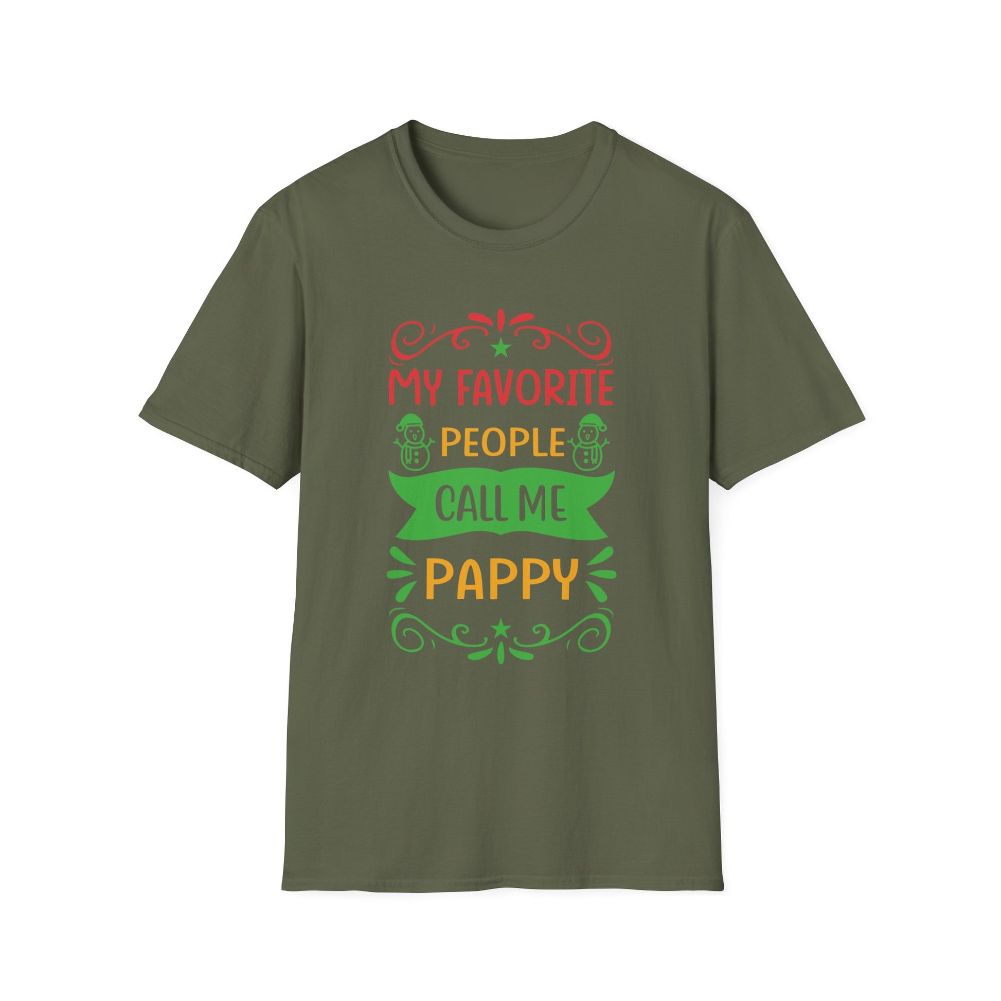 My Favorite People Call Me Pappy Shirt Funny Christmas Gift Unisex Softstyle T-Shirt