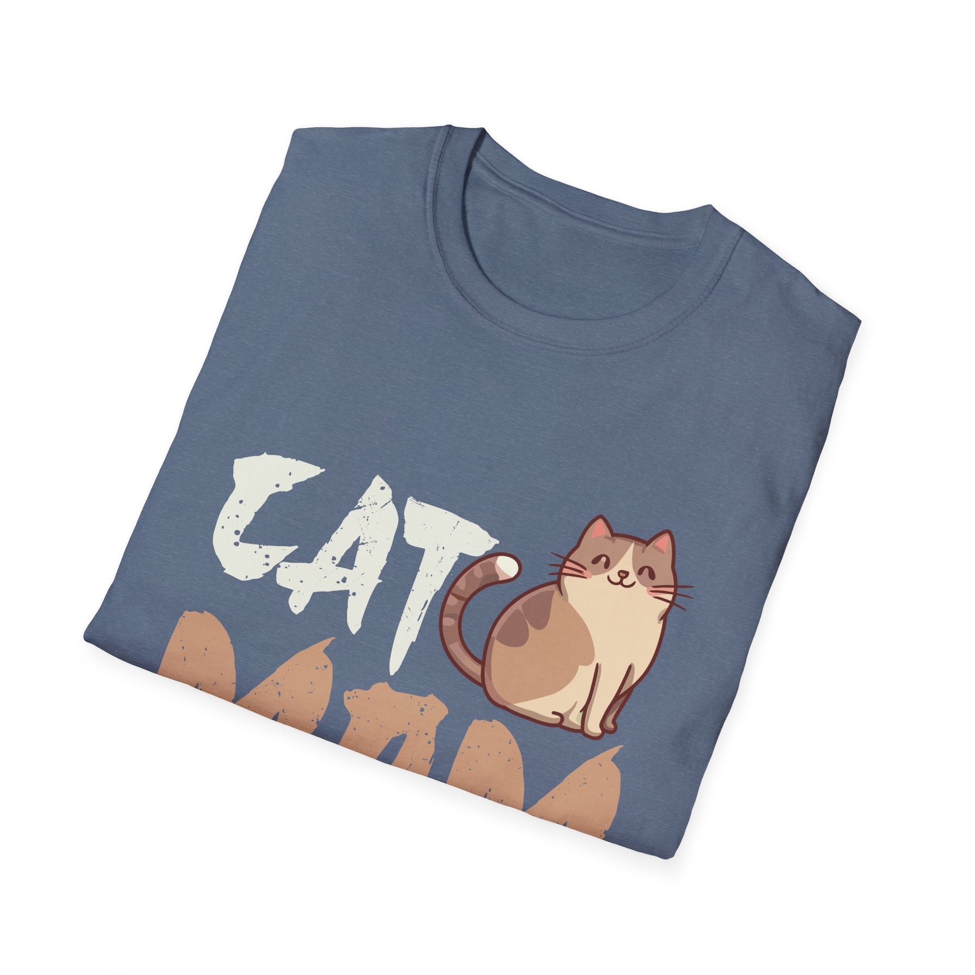 Cat Mom Vintage Distressed Design - Funny Cat Paw - Classic Unisex T-Shirt