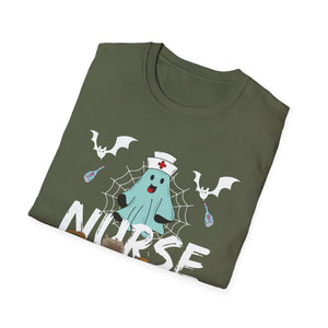 Cute Halloween Nurse Nursing Zombie Halloween Pattern TeeUnisex Softstyle T-Shirt
