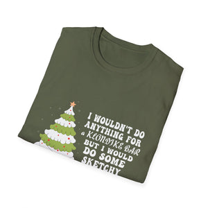 Christmas Tree Cake I Wouldn_t Do Anything Xmas Holiday Cake T-Shirt