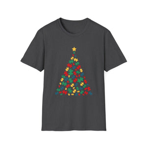 Autism Christmas Tree Autism Christmas Unisex T-Shirt