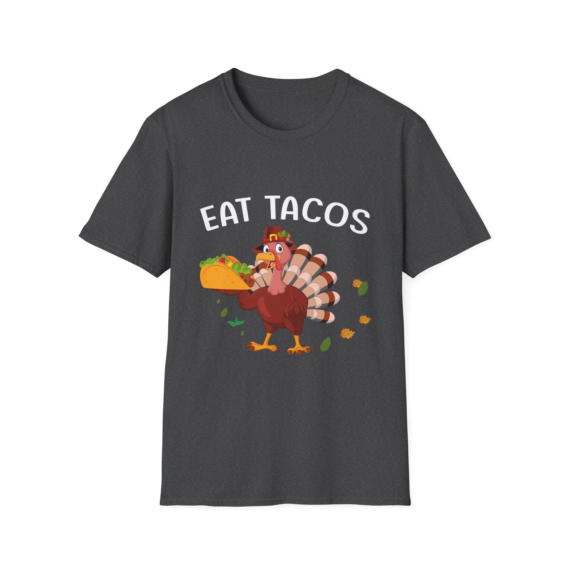 T-Shirt — 'Eat Tacos' Thanksgiving Turkey Taco Funny Graphic Tee  Unisex T-Shirt