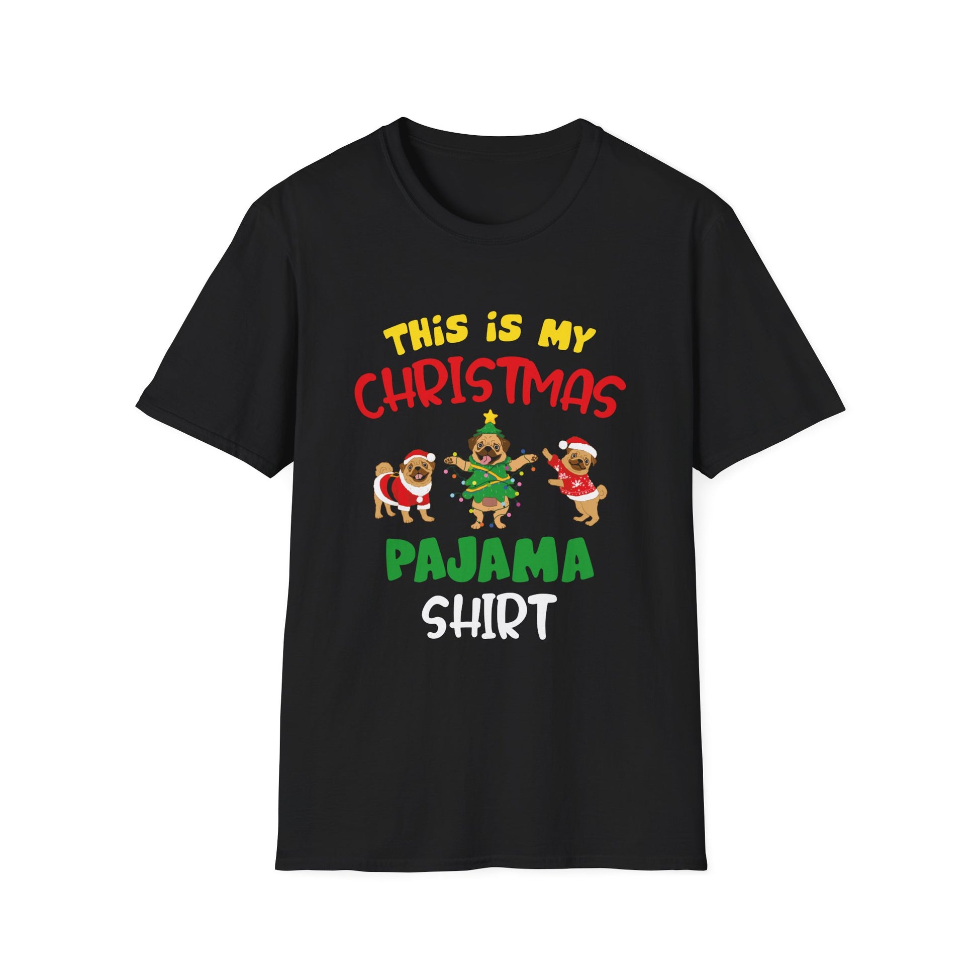 Christmas Pajama Shirt T-Shirt – “This Is My Christmas Pajama Shirt” Holiday Tee