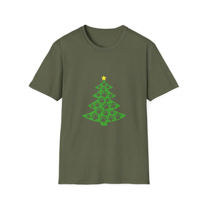 Christmas Paw Print T-Shirt — Pet Lover Holiday Tree Tee