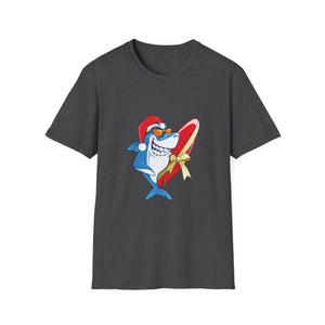 Christmas Surfing Shark T-Shirt