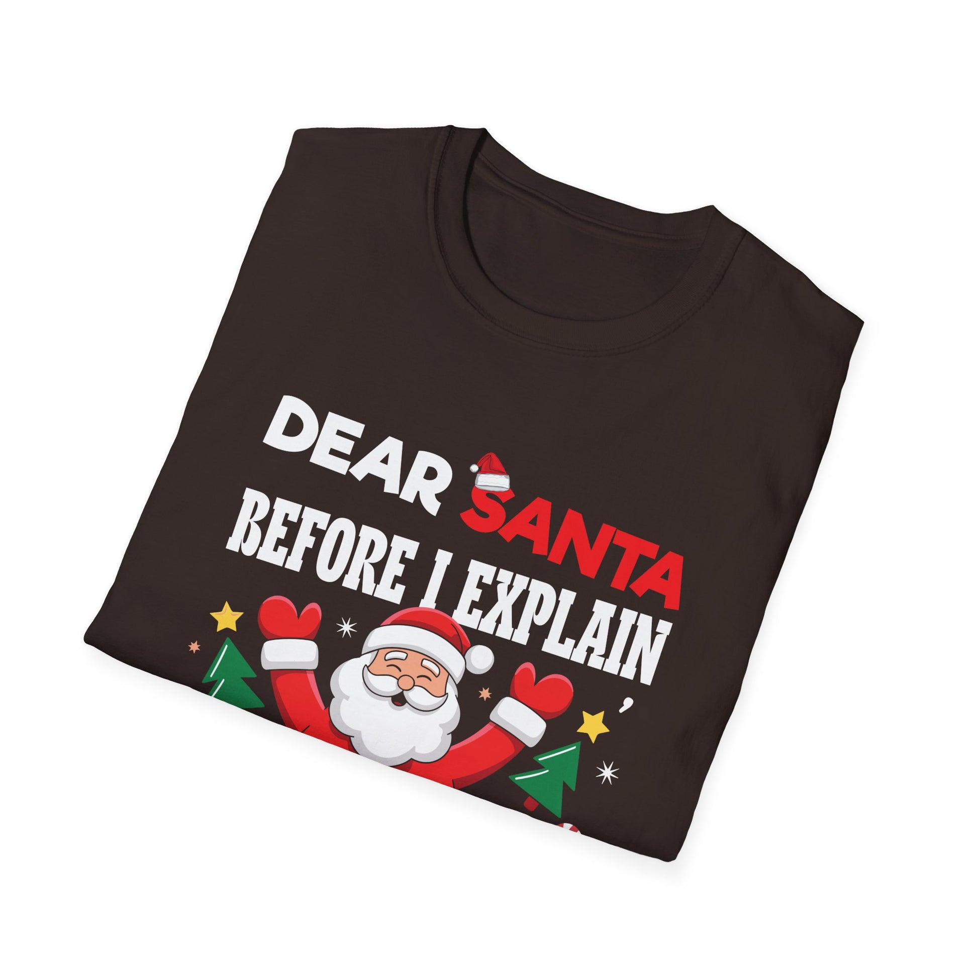 Christmas T-Shirt — “Dear Santa Before I Explain How Much Do You Know?” Funny Holiday Tee