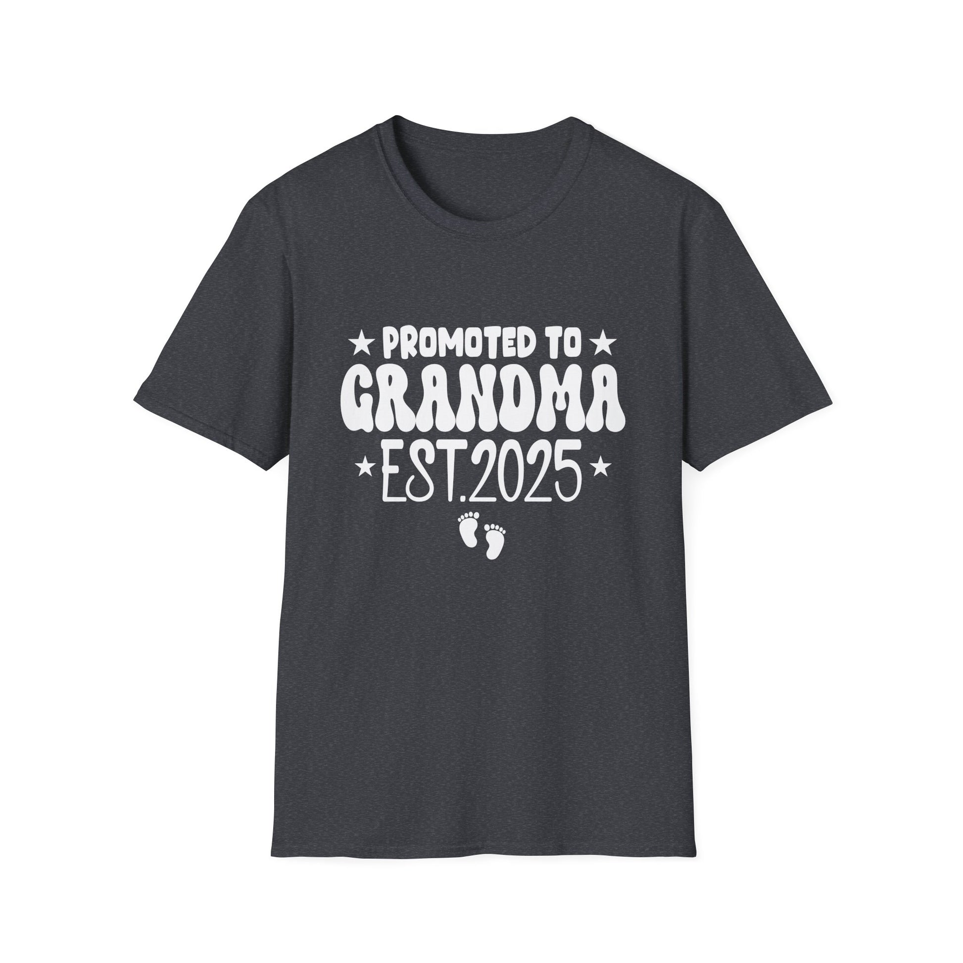 Soon to Be Grandma 2025 Promoted to Grandma Est 2025 Unisex Shirt