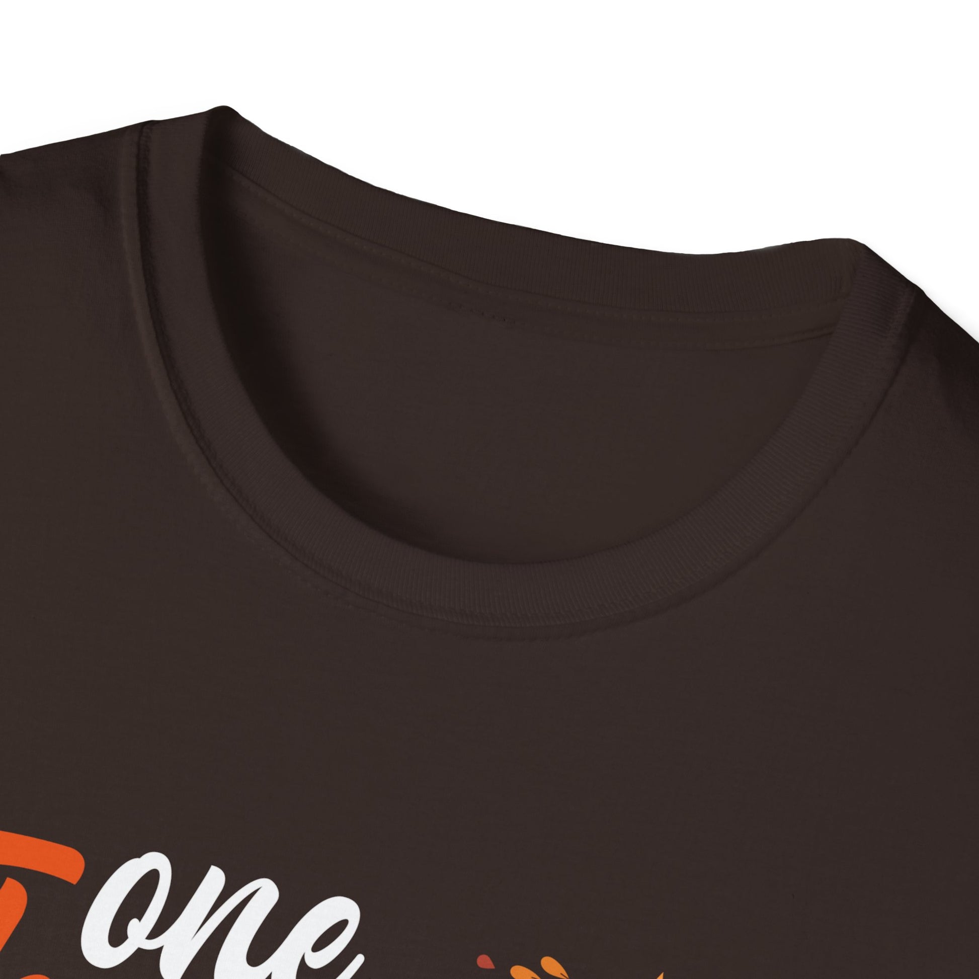 One Thankful Pre-K Teacher T-Shirt — Thanksgiving Teacher Tee with Pumpkin & Leaves  Unisex T-Shirt