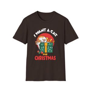 Christmas Cat Cats For All Christmas Cats Unisex T-Shirt
