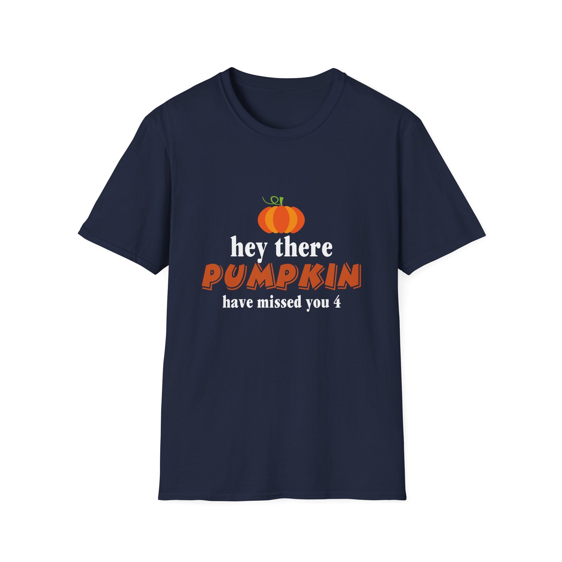 Pumpkin Graphic T-Shirt — "Hey There Pumpkin, Have Missed You" Fall Tee
