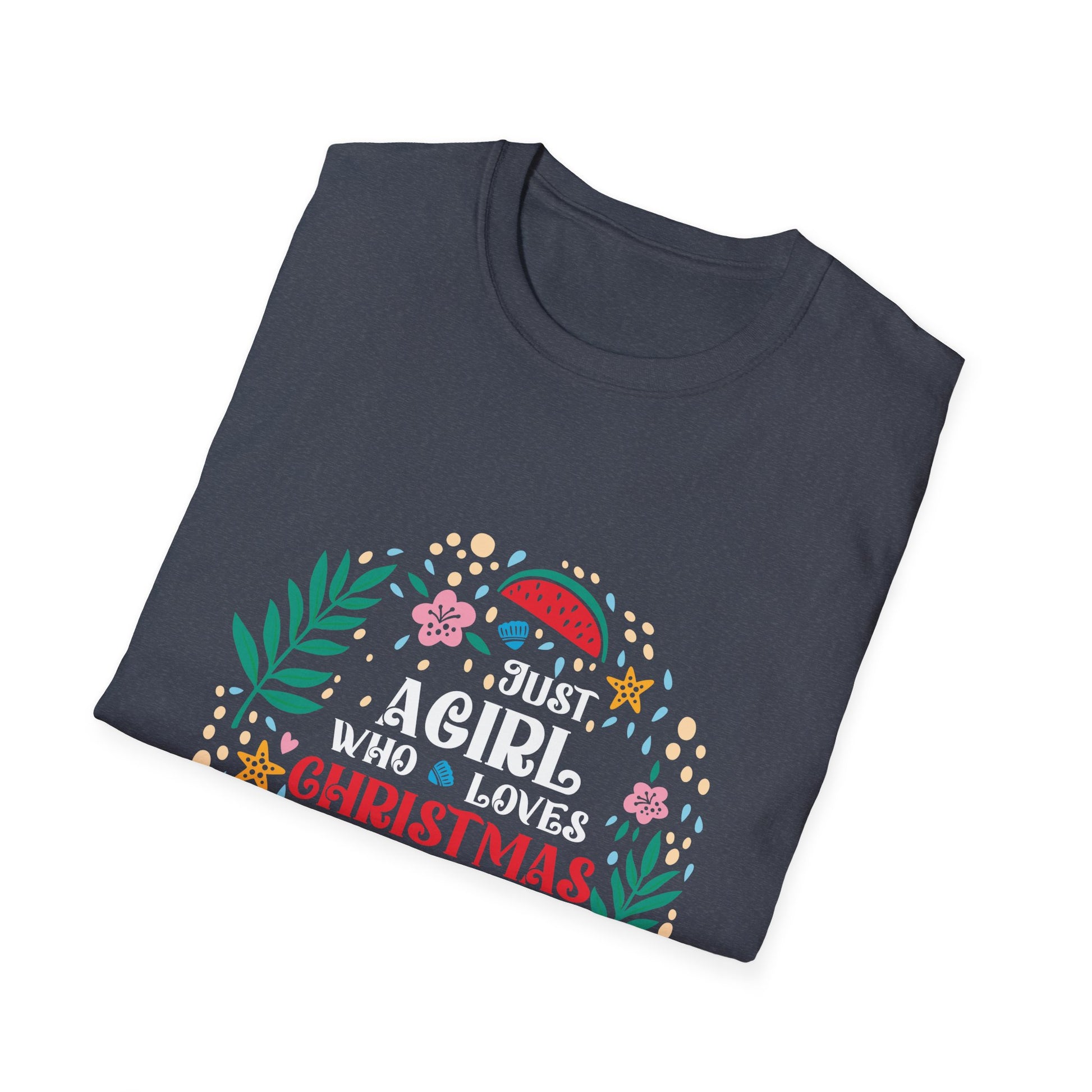 Christmas In July Shirt Girls Funny Summer Beach Vacation Unisex T-Shirt