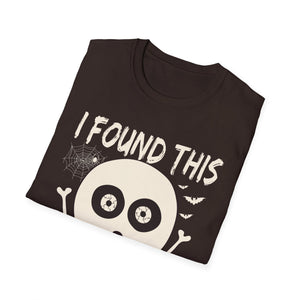 I Found This Humrus Skull T-Shirt — Funny Halloween Pun Tee