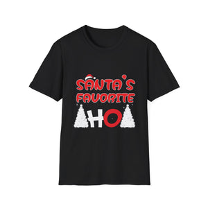 Santas Favorite Funny Naughty Adult Christmas Xmas Women T-Shirt-productor-mockup