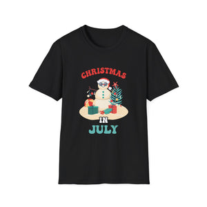 Christmas in July Shirt Snowman Christmas Unisex T-Shirt