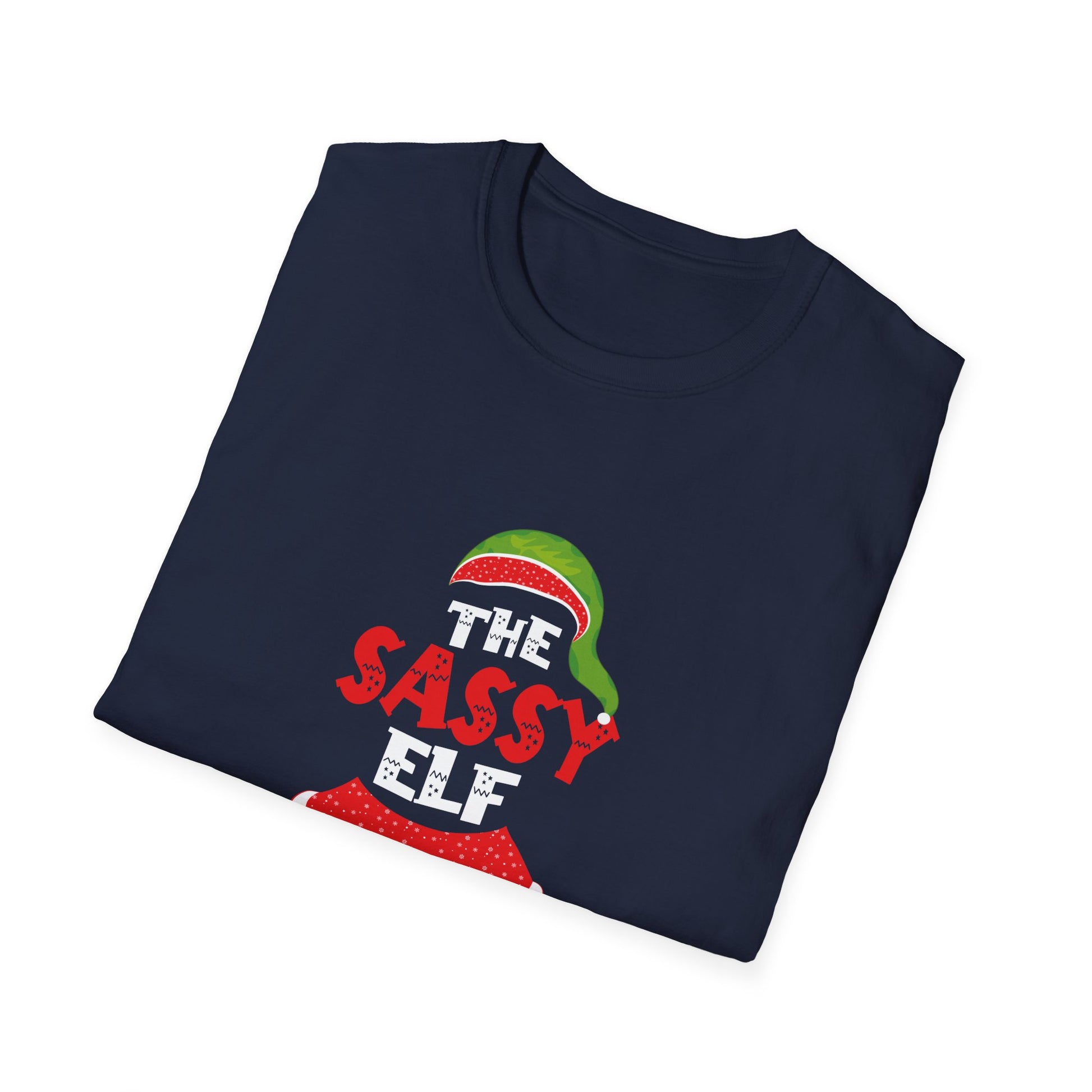 Xmas Family Matching Women Girls Mom The Sassy Elf Christmas Unisex T-Shirt