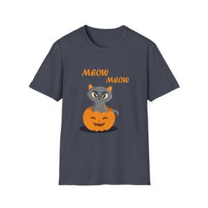 Cat in Pumpkin Halloween T-Shirt — 