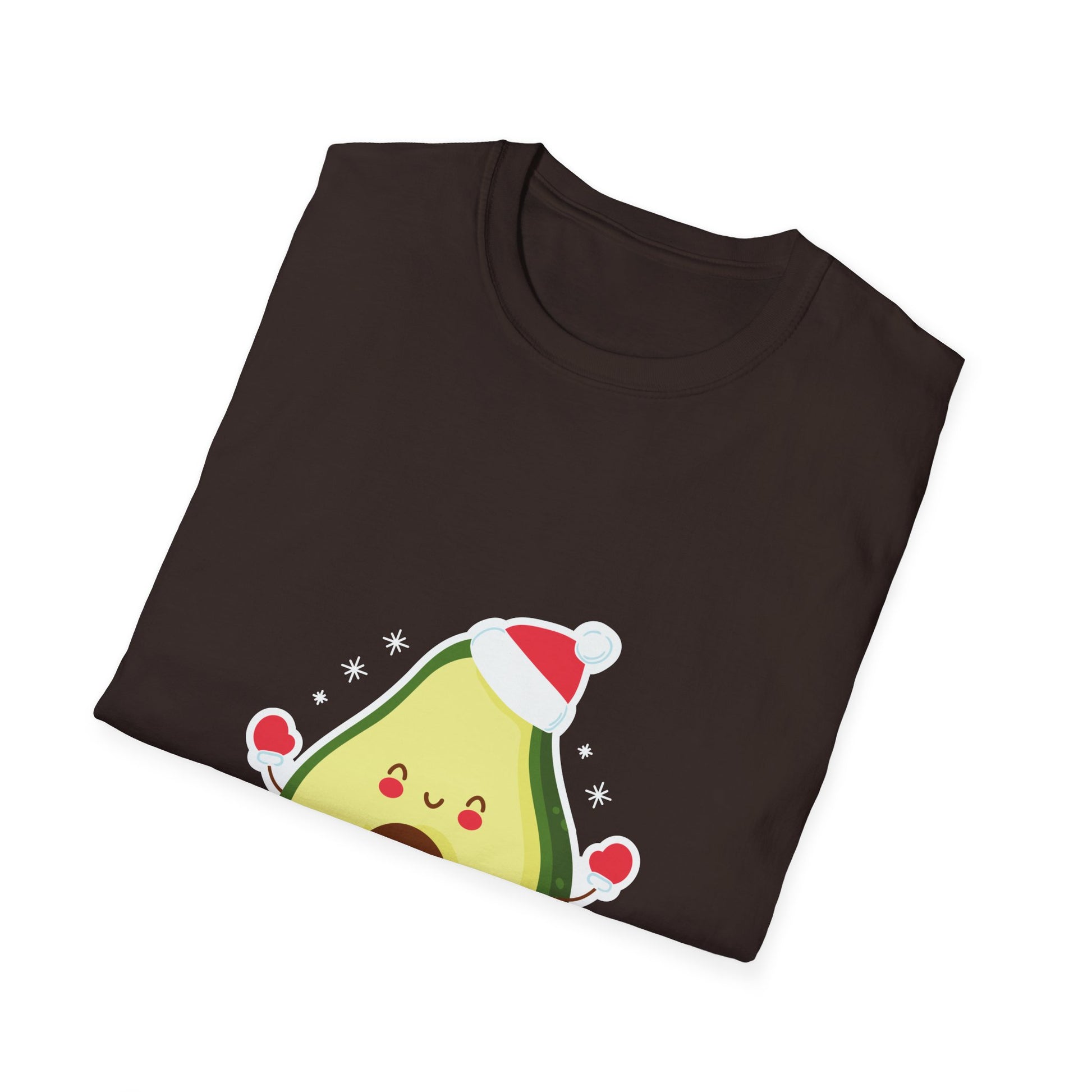Christmas Avocado Santa Hat Christmas Avocado Unisex T-Shirt