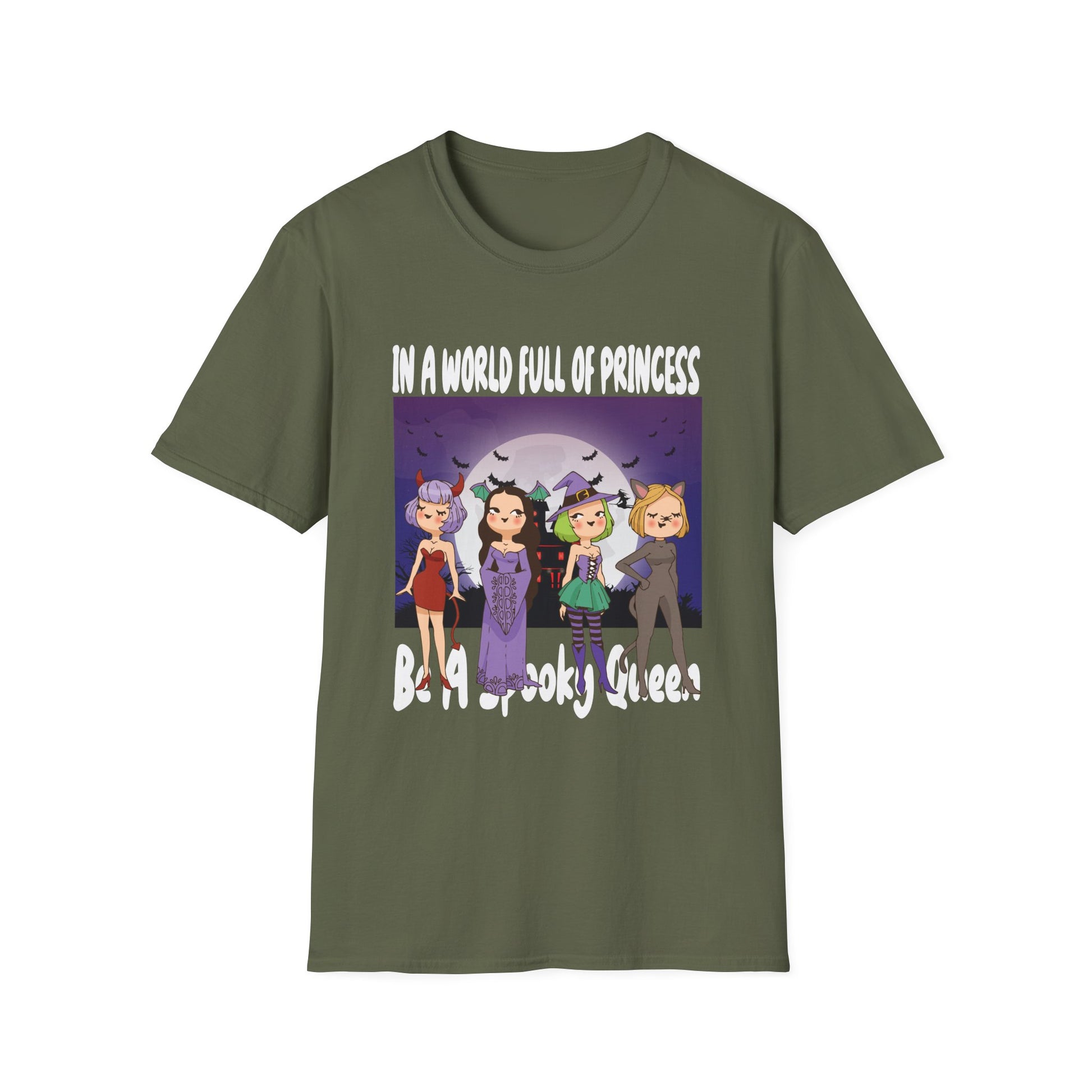Spooky Queen T-Shirt — "In a World Full of Princess, Be a Spooky Queen" Halloween Tee