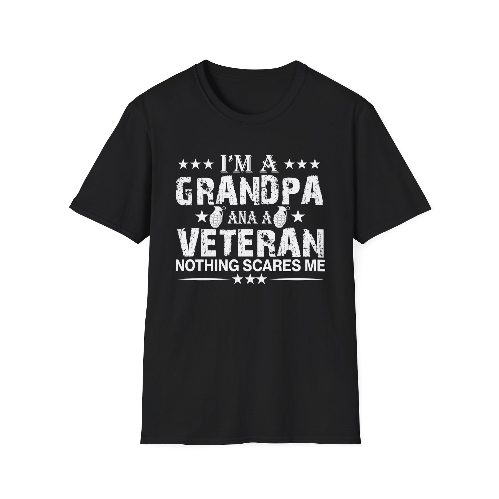 I'm A Grandpa And Veteran Vintage Fathers Day Memorial Day Unisex T-Shirt