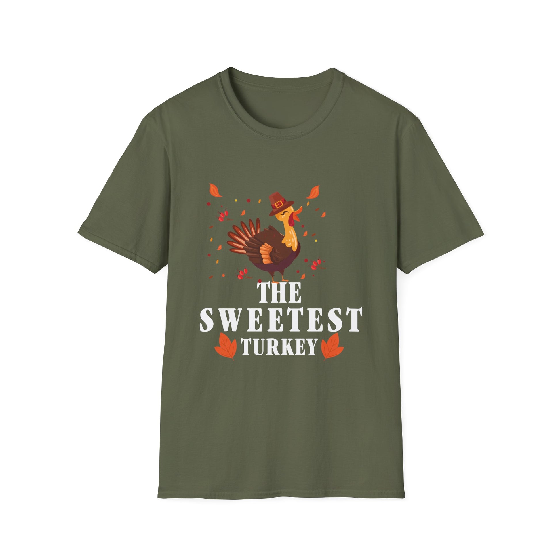 The Sweetest Turkey T-Shirt — Cute Thanksgiving Turkey Graphic Tee