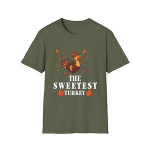 The Sweetest Turkey T-Shirt — Cute Thanksgiving Turkey Graphic Tee
