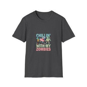 Chilling With My Creeps Halloween- Dancing Ghost Halloween Tee