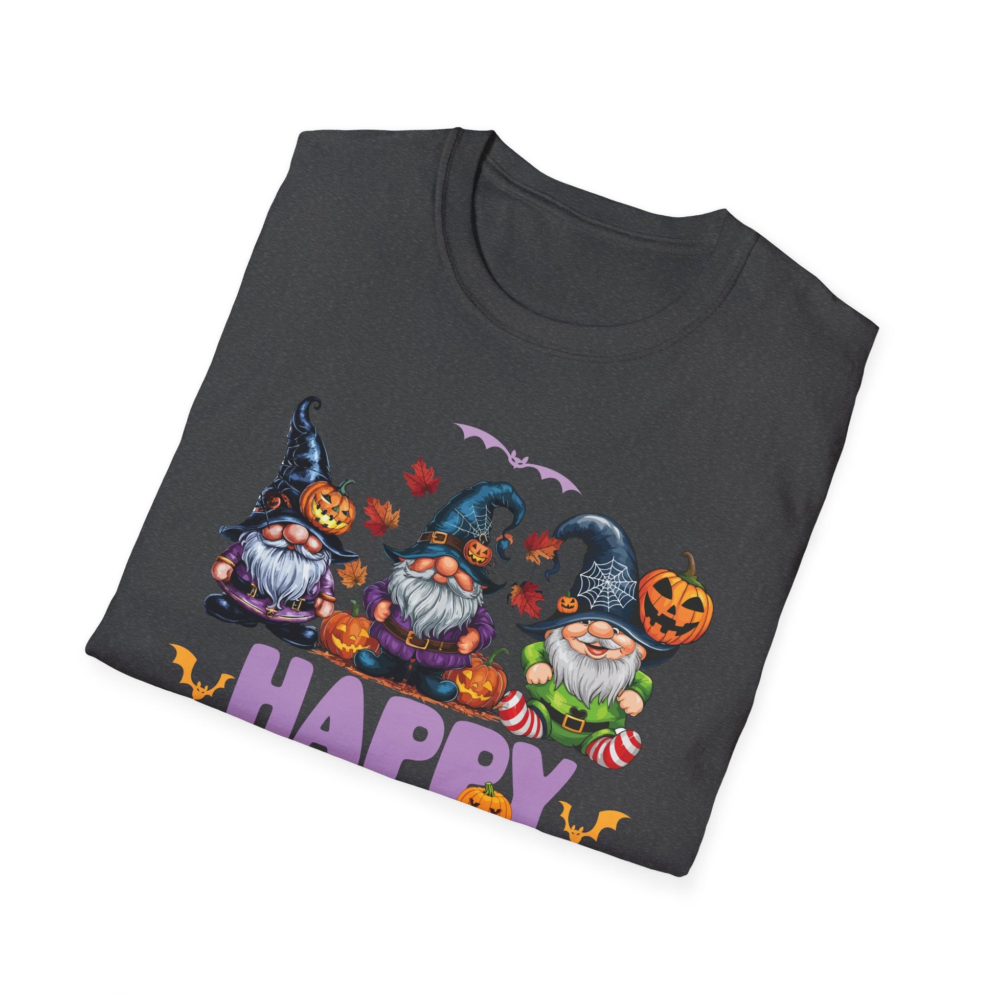 Happy Halloween Gnomes T-Shirt — Cute Spooky Pumpkin Gnome Halloween Tee