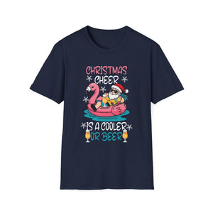 Christmas Cheer Is A Cooler Of B for Sommer Christmas Unisex T-Shirt
